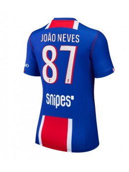 Paris Saint-Germain Joao Neves #87 Replika Hemmakläder Dam 2026-27 Kortärmad